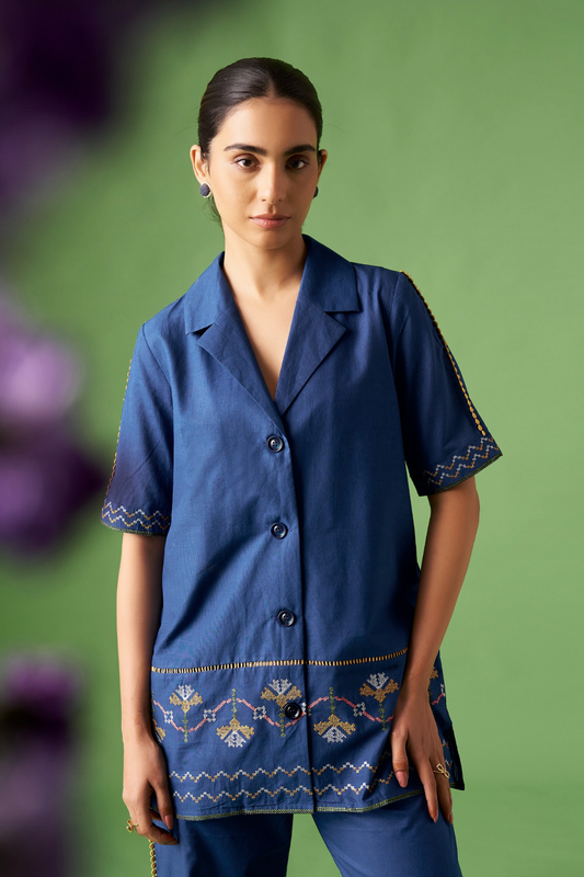 Blue Pure Cotton Co-Ords