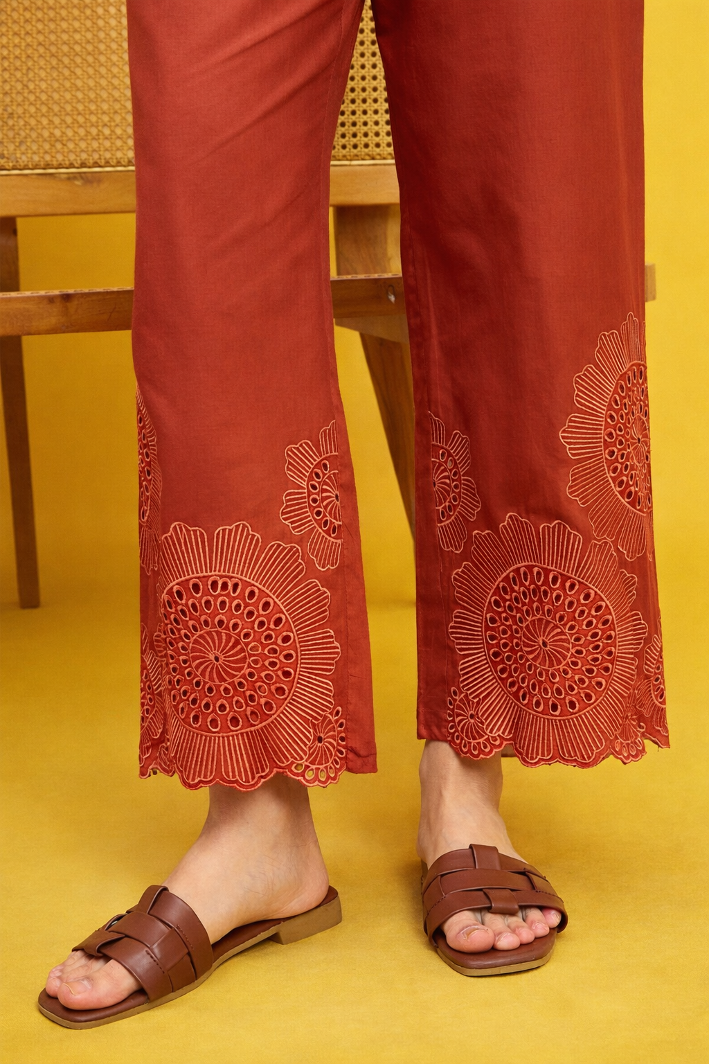 Rust Pure Cotton Co-ords