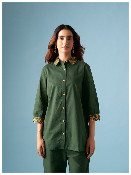Green Pure Cotton Co-ords