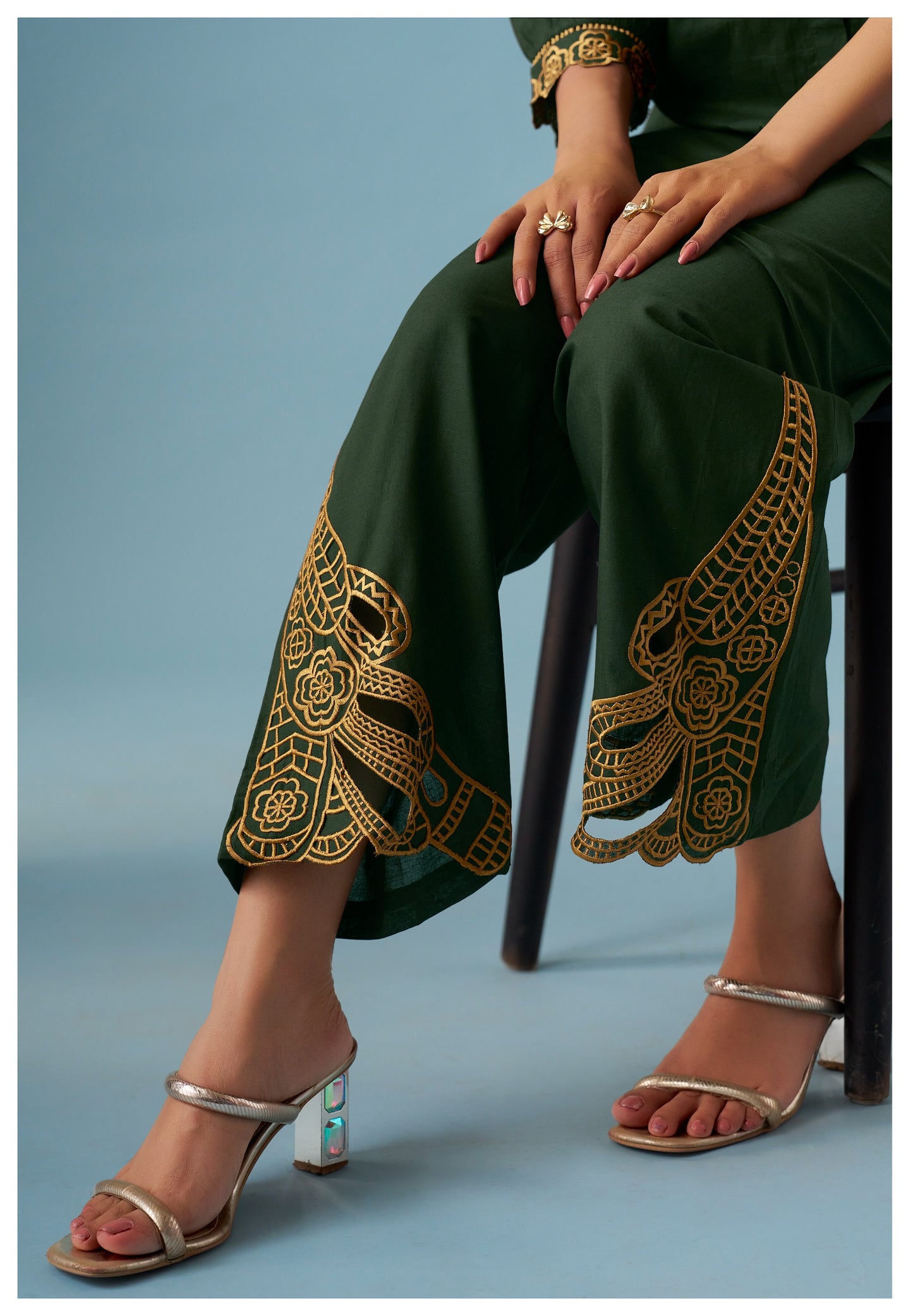 Green Pure Cotton Co-ords