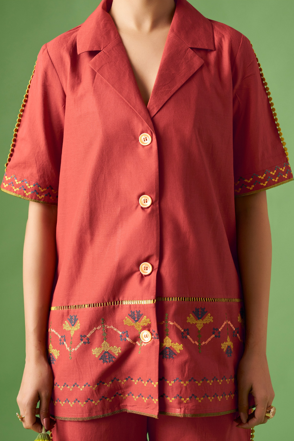 Rust Pure Cotton Co-ords