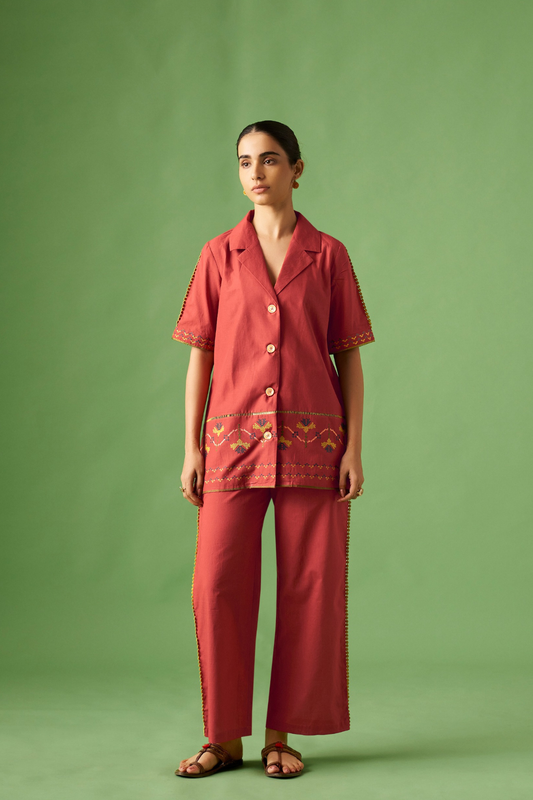 Rust Pure Cotton Co-ords