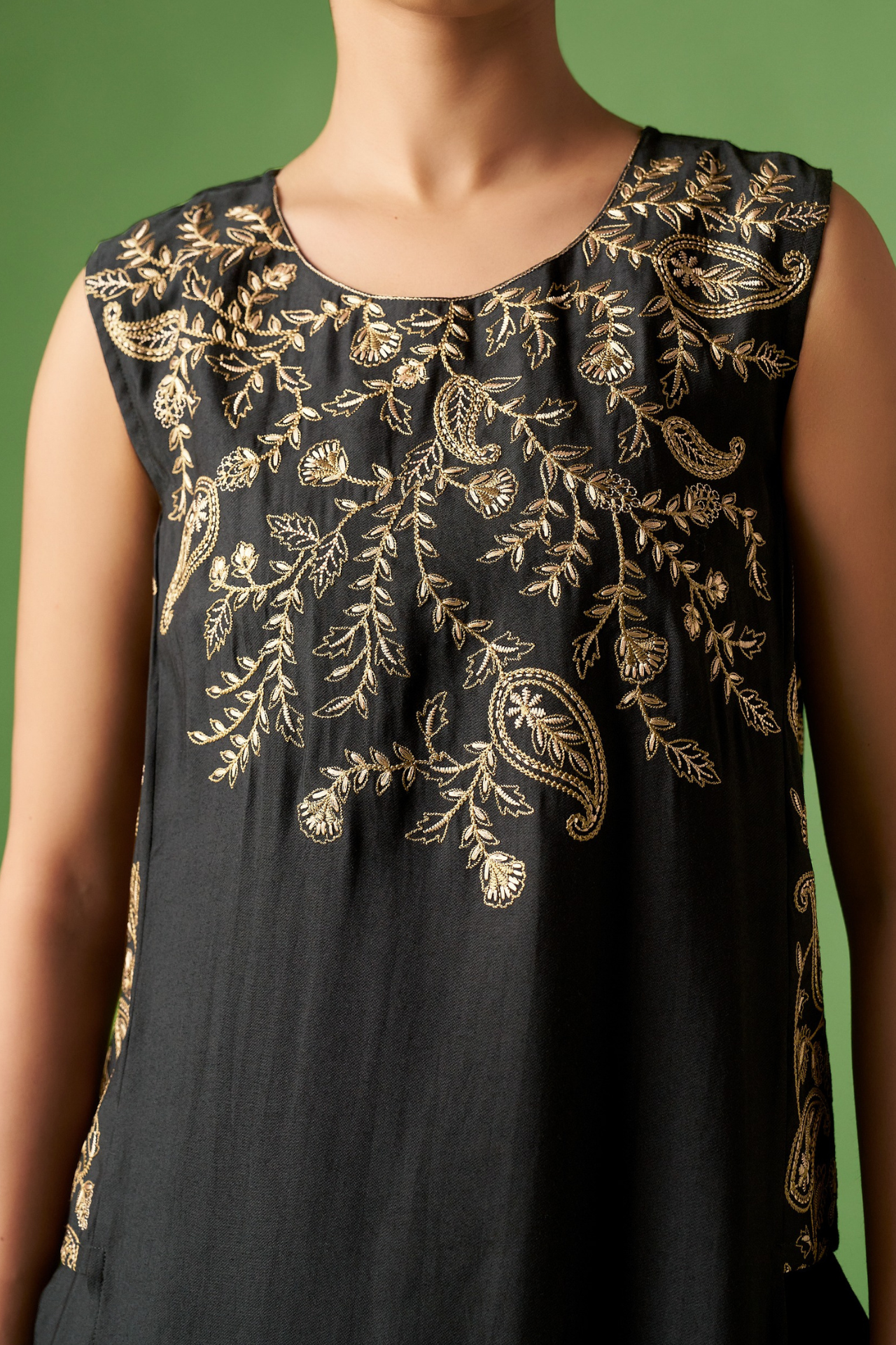 Black Silk blend Co-ords