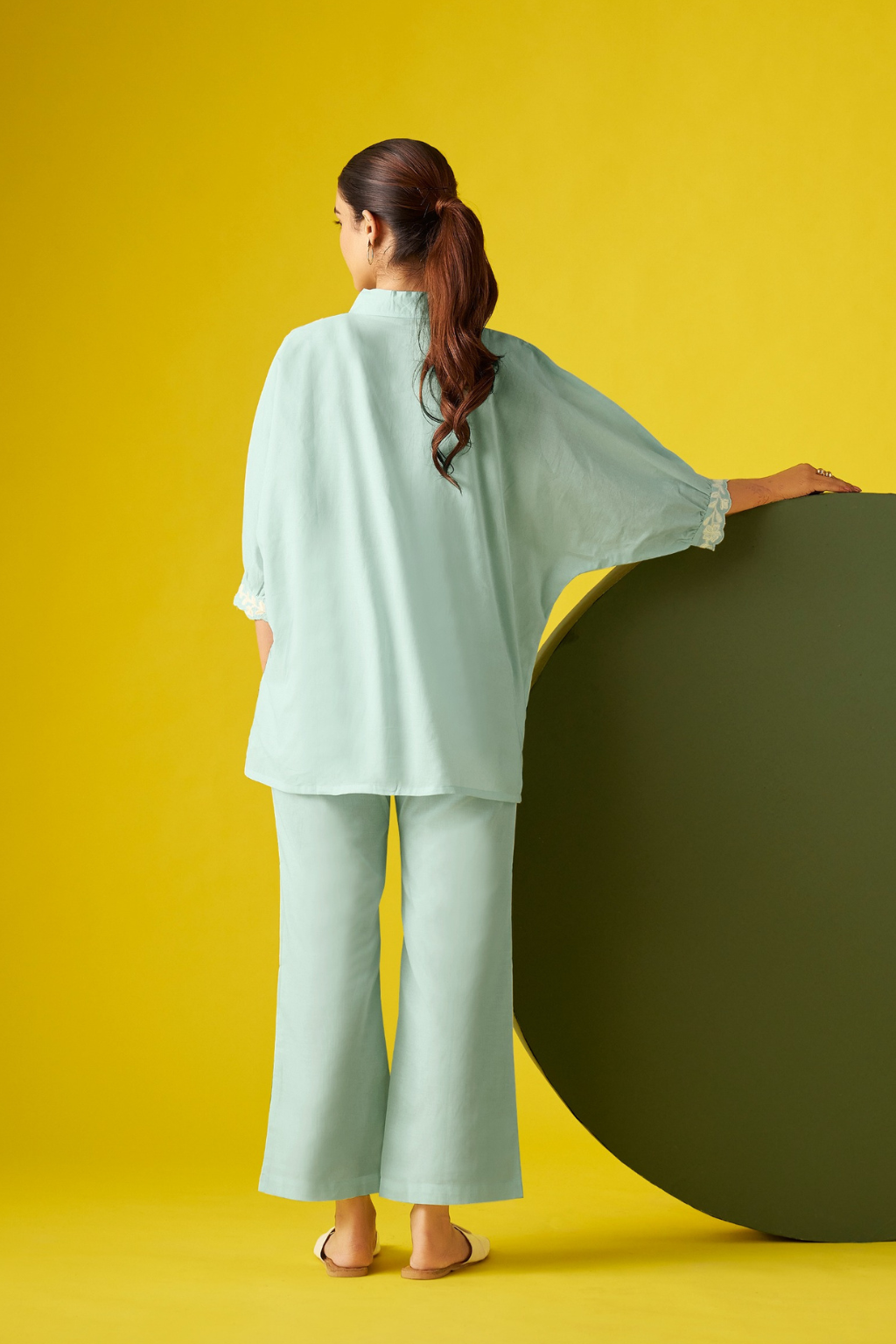 Blue Pure Cotton Kaftan Co-ords