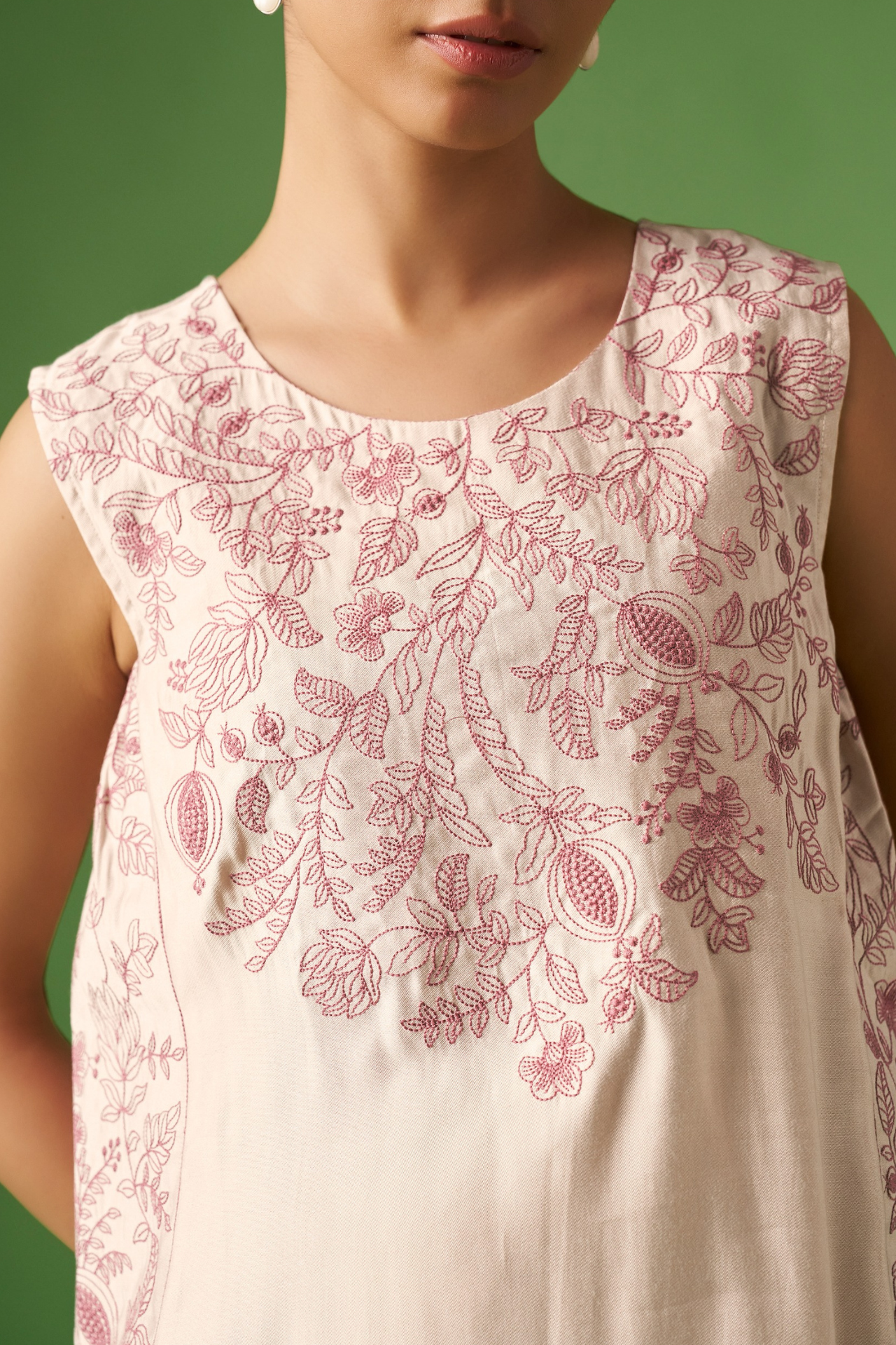 Beige Silk blend Co-ords