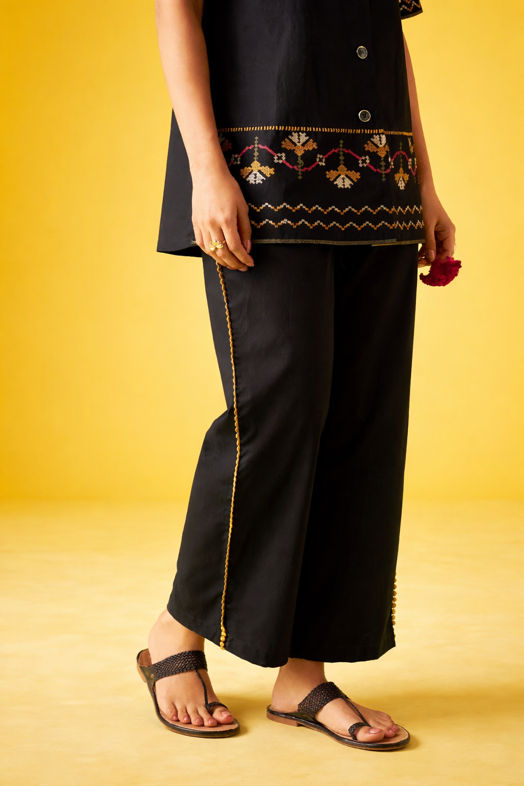 Black Pure Cotton Co-ords