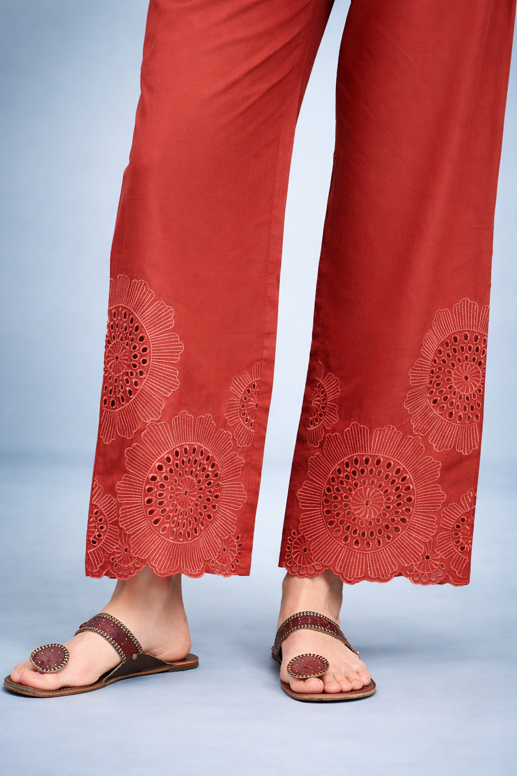 Rust Pure Cotton Waist-Coat Co-ords