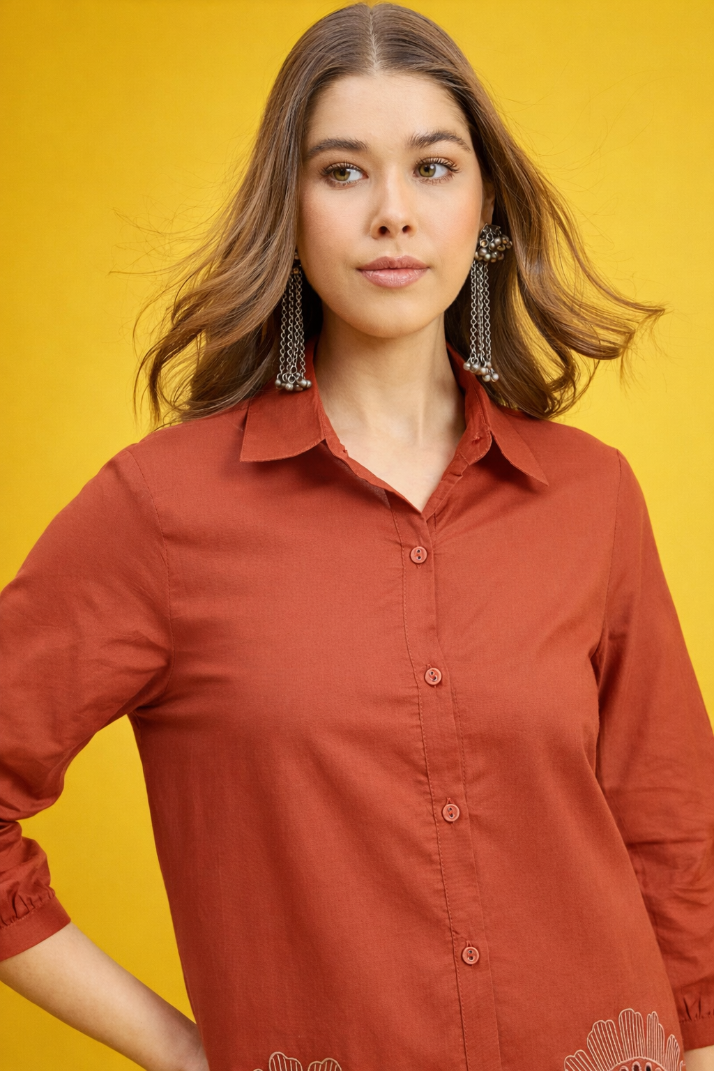 Rust Pure Cotton Co-ords