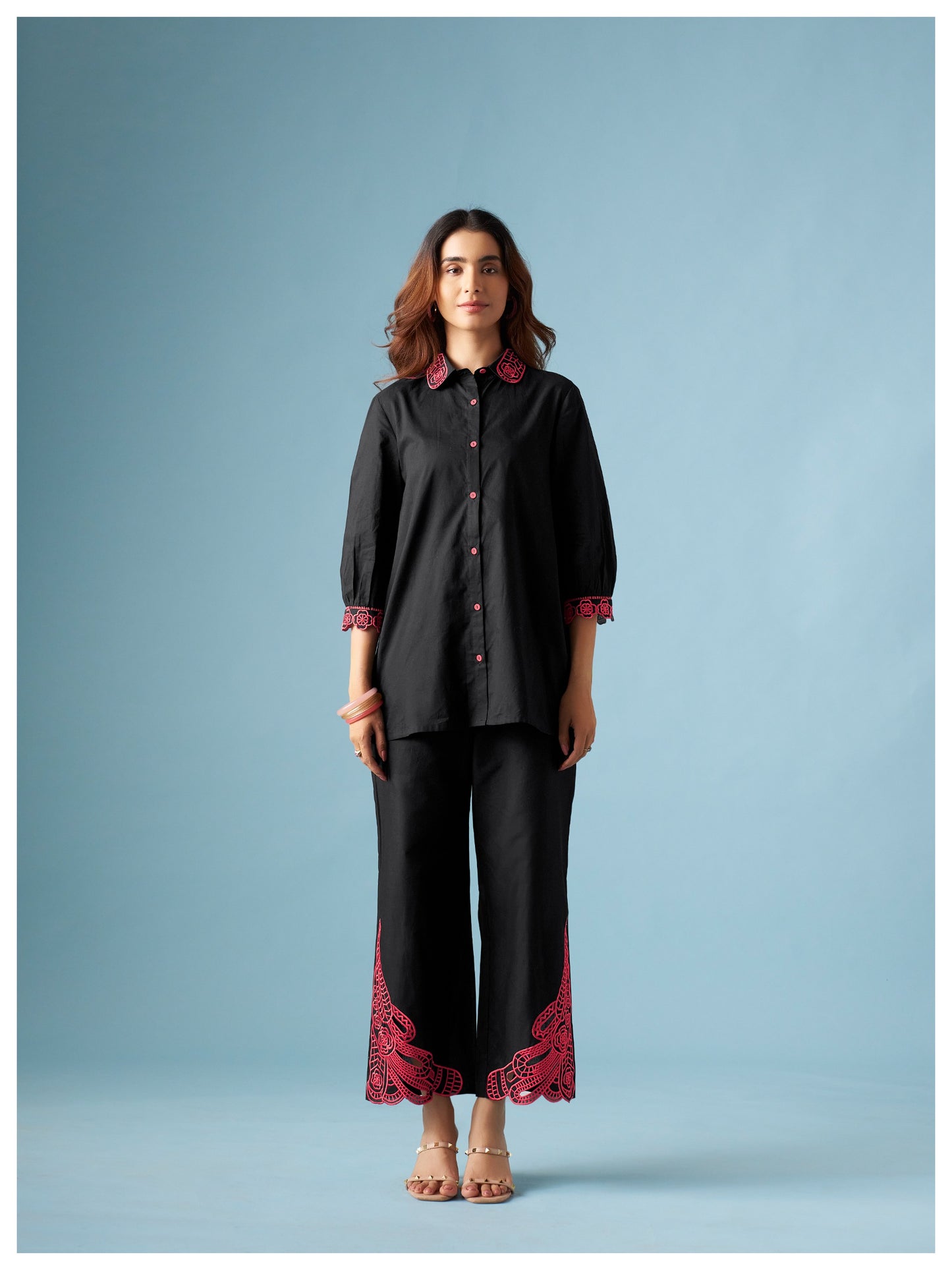 Black Pure Cotton Co-ords