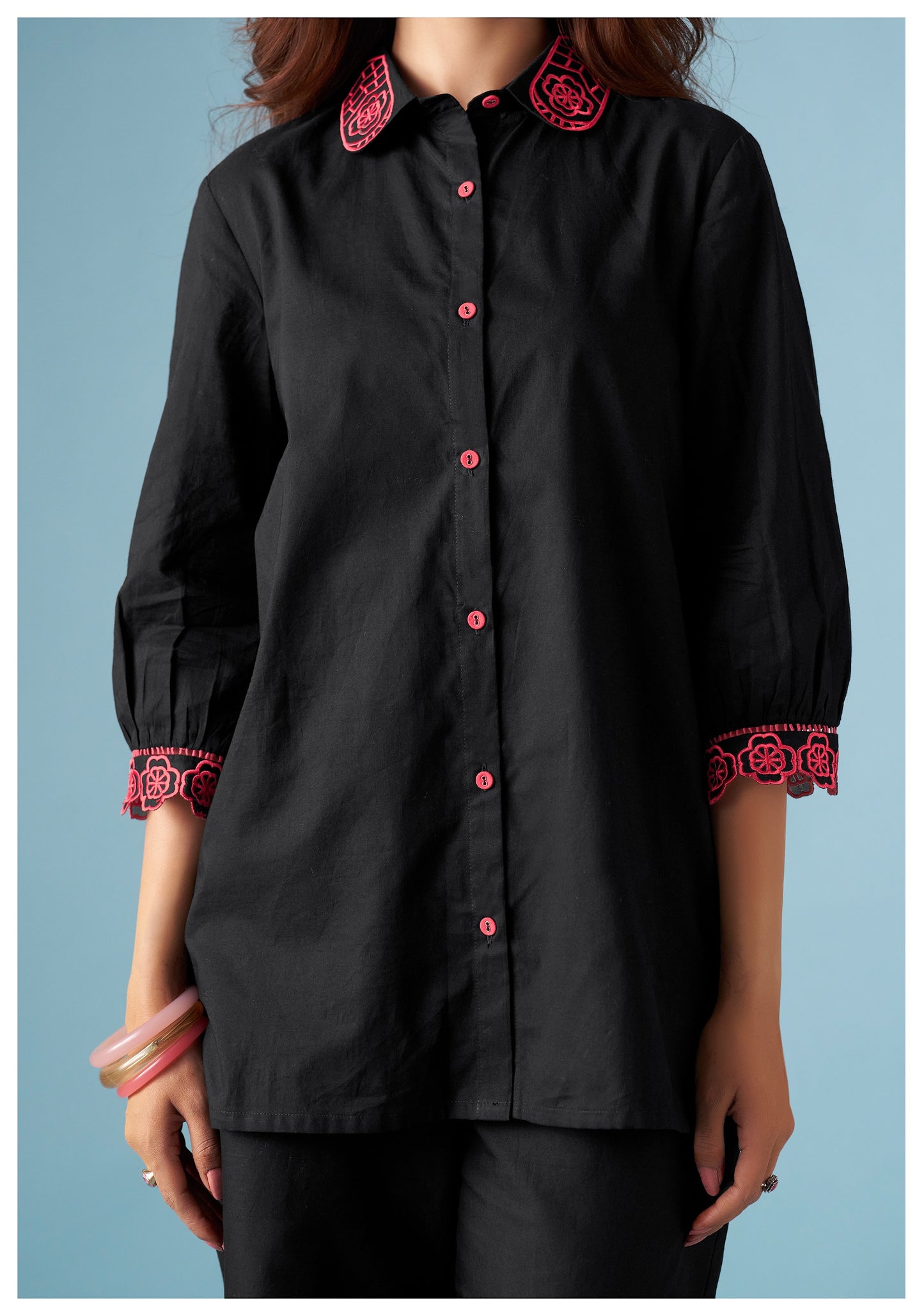 Black Pure Cotton Co-ords
