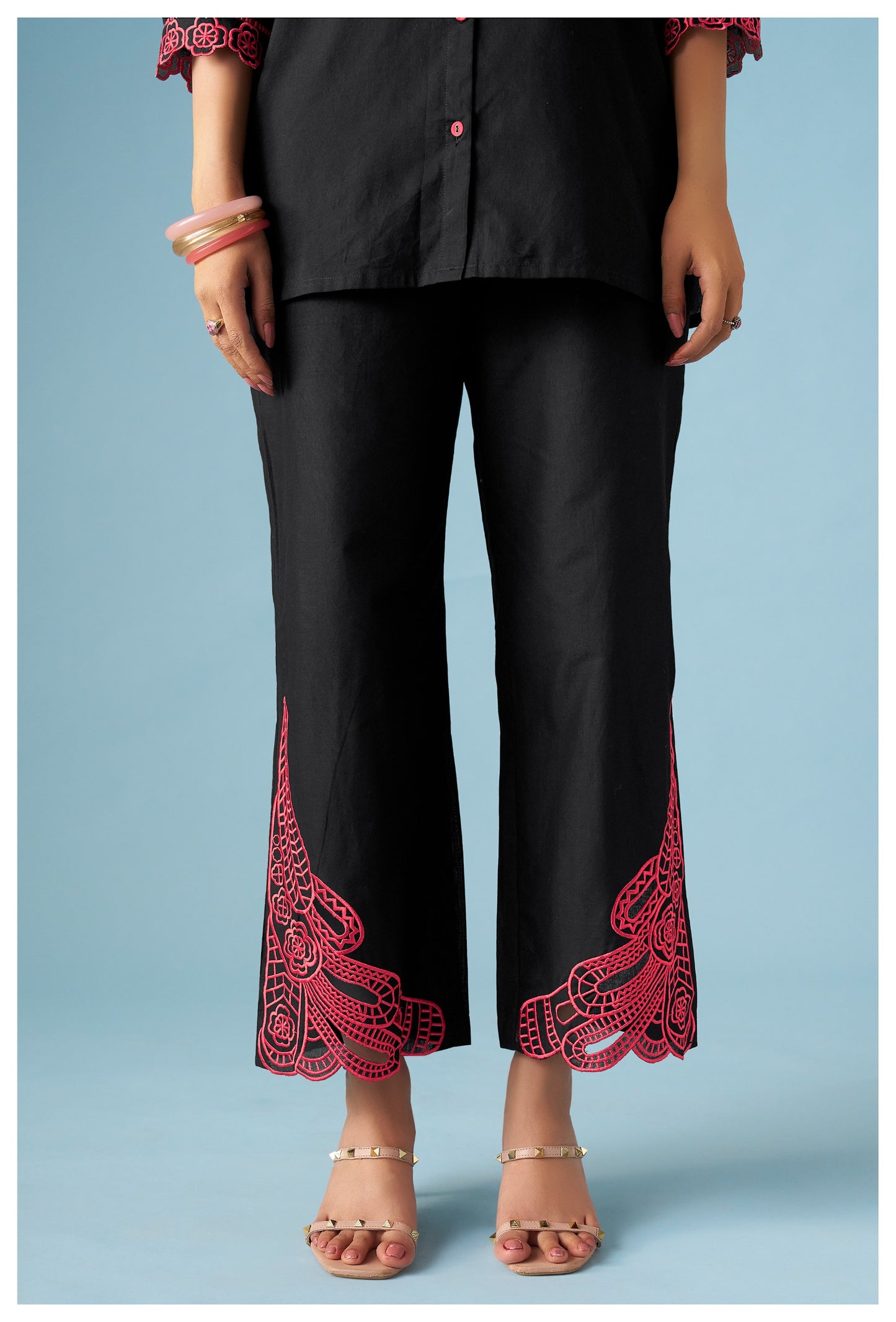 Black Pure Cotton Co-ords